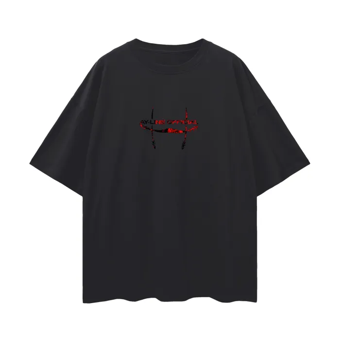 Camiseta Oversized — Fluxo Carmesim — imagem 3