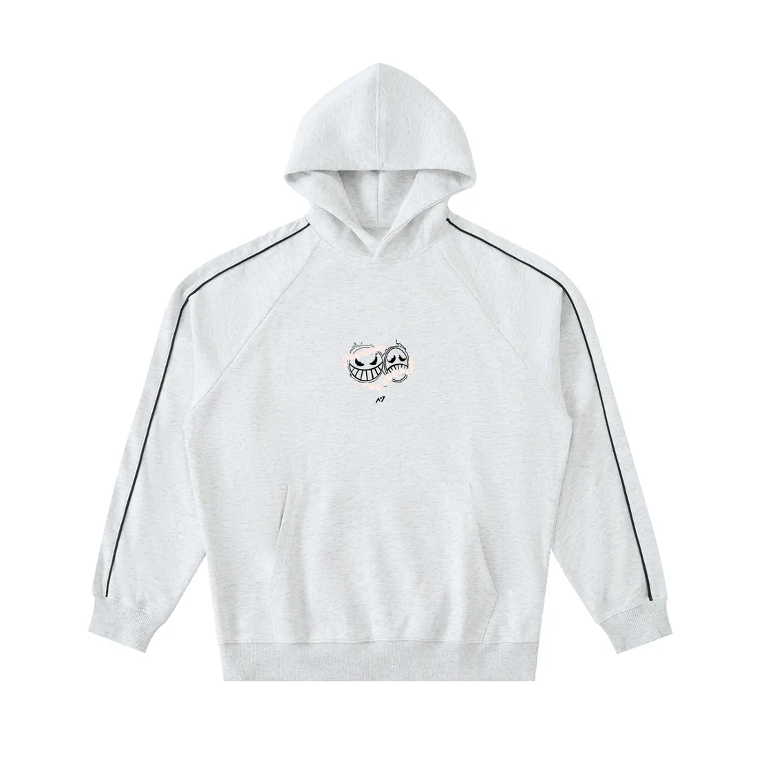Moletom Oversized com Capuz — Chama Rubra · Listrado — imagem 3
