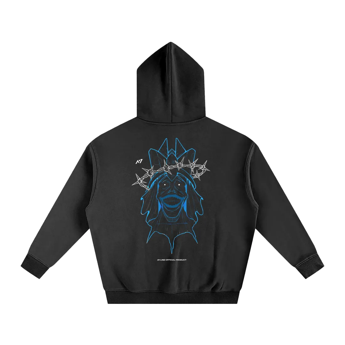 Moletom Oversized com Capuz — Estátua de Deus — imagem 2