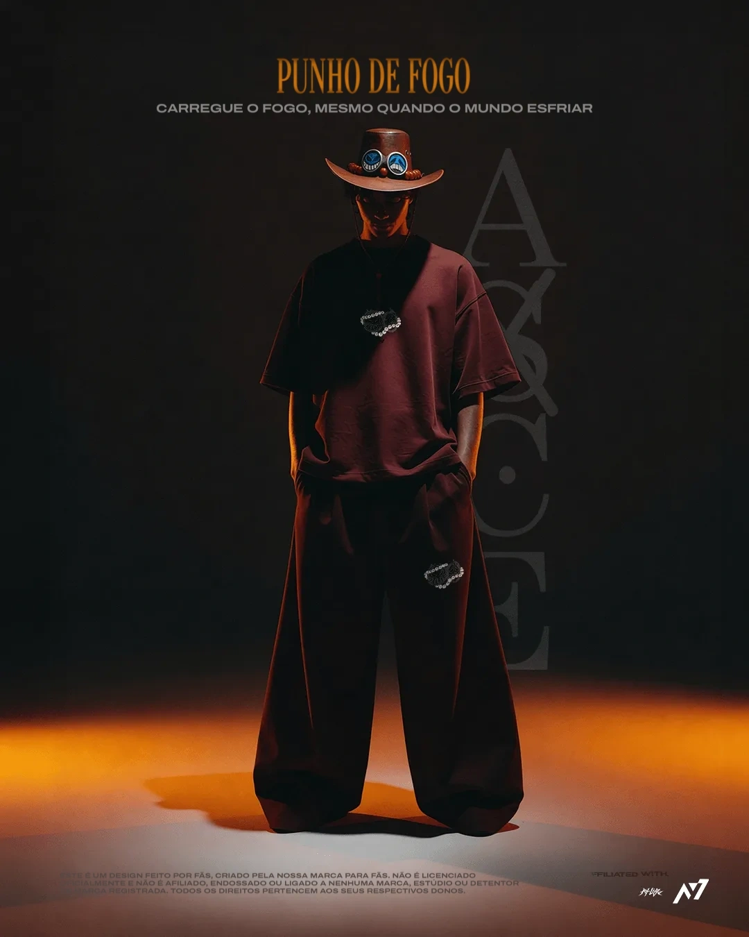 Camiseta Oversized — Punho de Fogo — imagem 3