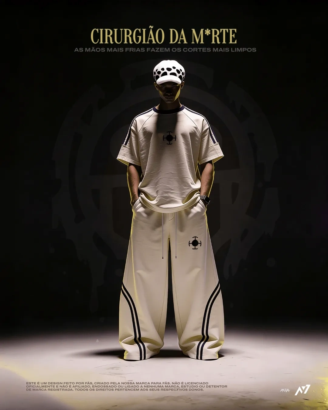 Camiseta Oversized de Gola Redonda — Cirurgião da Morte — imagem 1
