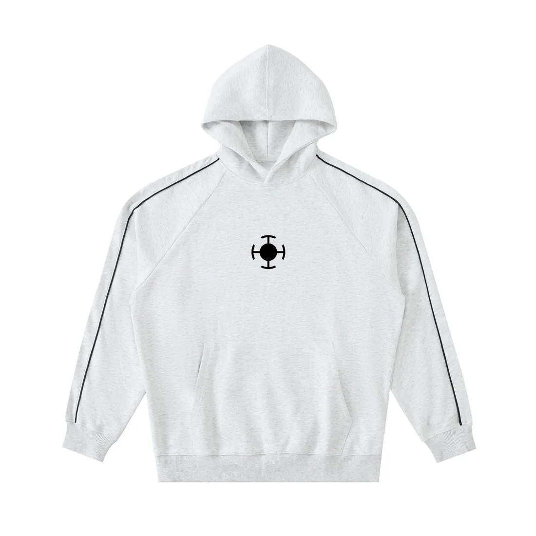 Moletom Oversized com Capuz — Cirurgião da Morte · Listrado — imagem 4