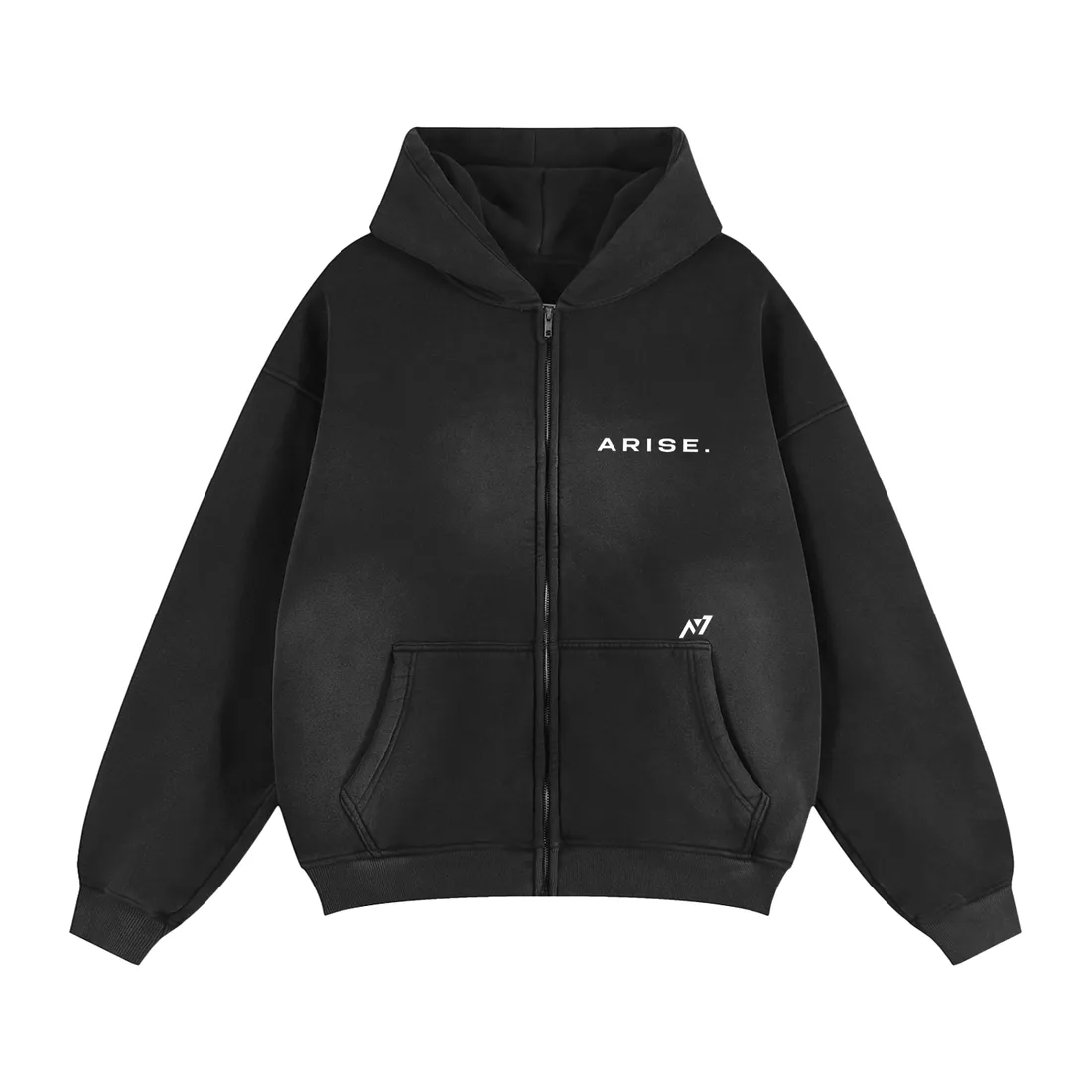 Moletom Oversized com Capuz e Zíper — Presa Venenosa de Kasaka · Estonado — imagem 2