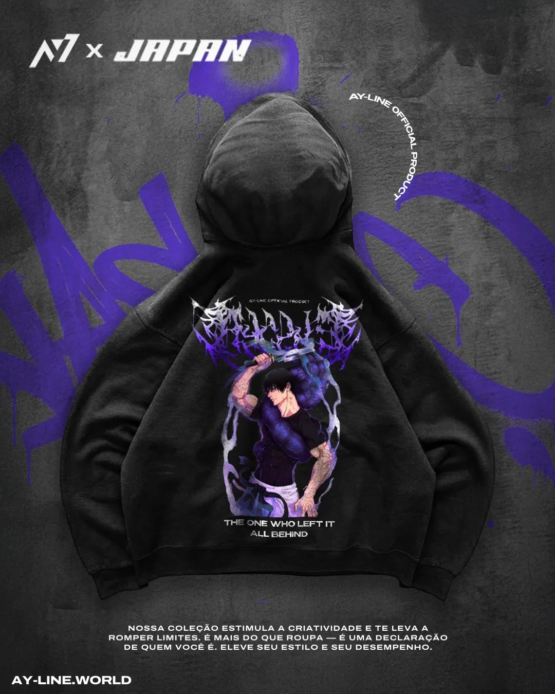 Moletom Oversized com Capuz — Aquele que Deixou Tudo para Trás — imagem 3
