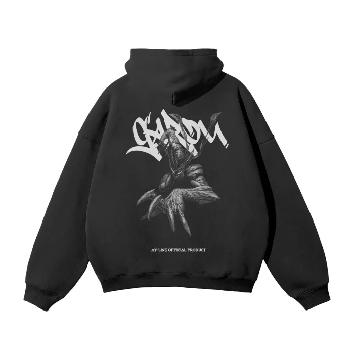 Moletom Oversized com Capuz — Punho da Fúria