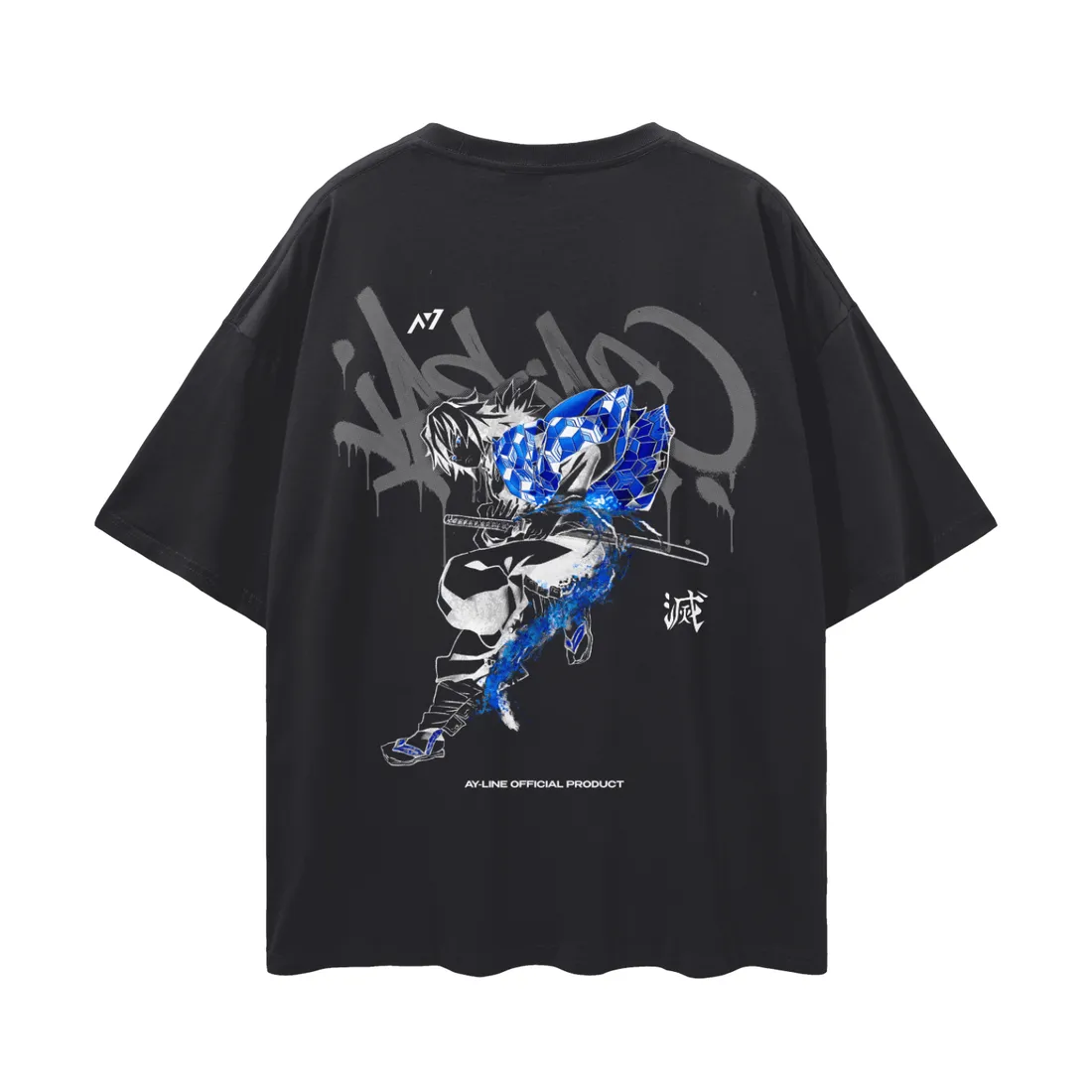 Camiseta Oversized — Respiração da Água