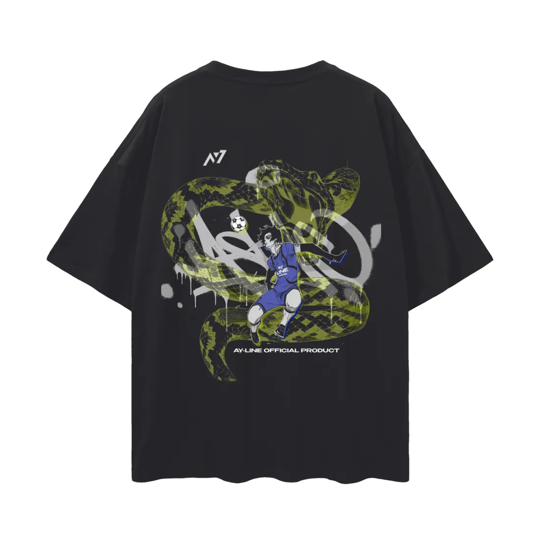 Camiseta Oversized — Serpente Divina