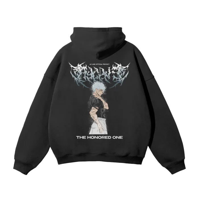 Moletom Oversized com Capuz — O Honrado · Efeito Metal