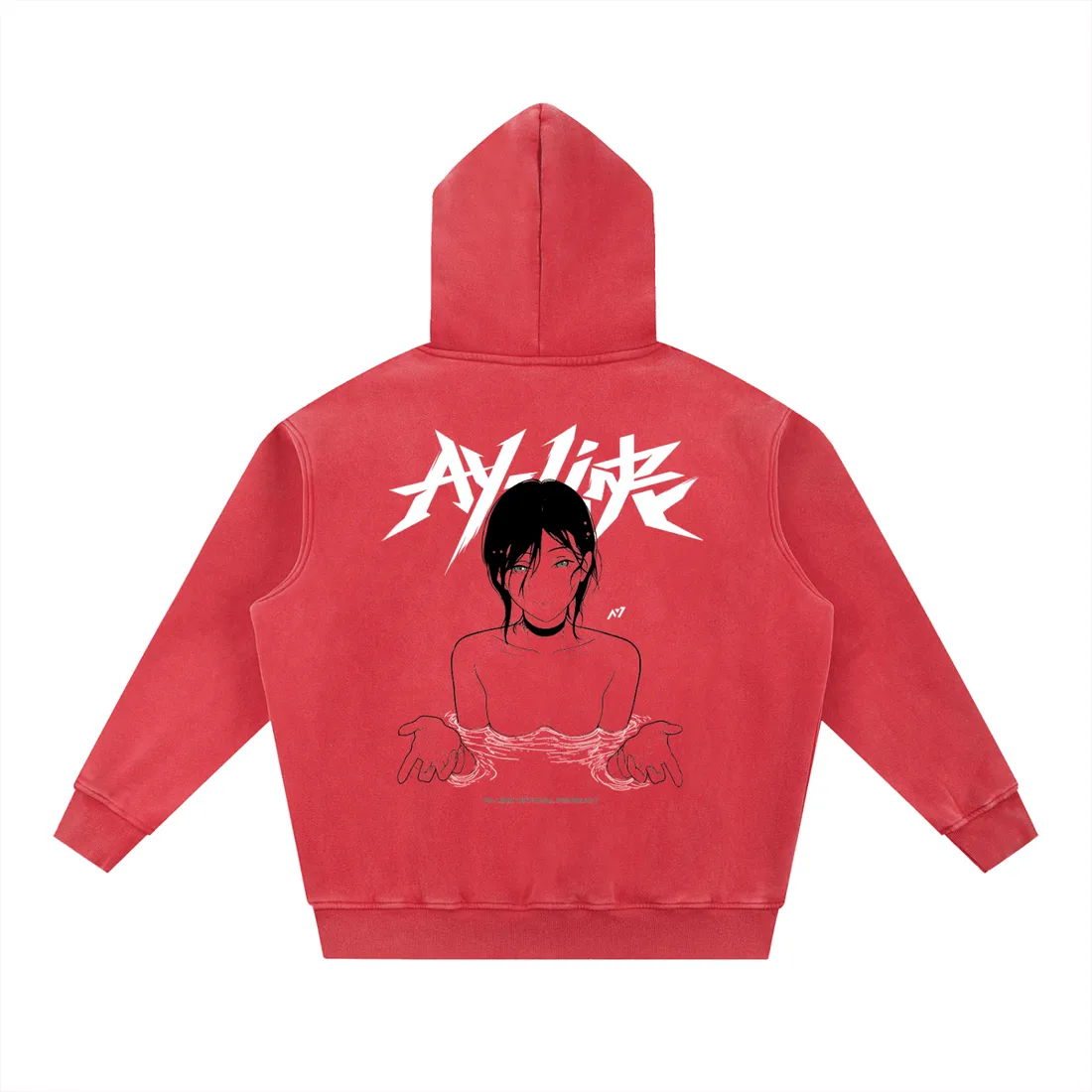 Moletom Oversized com Capuz — Profundezas · Estonado — imagem 8