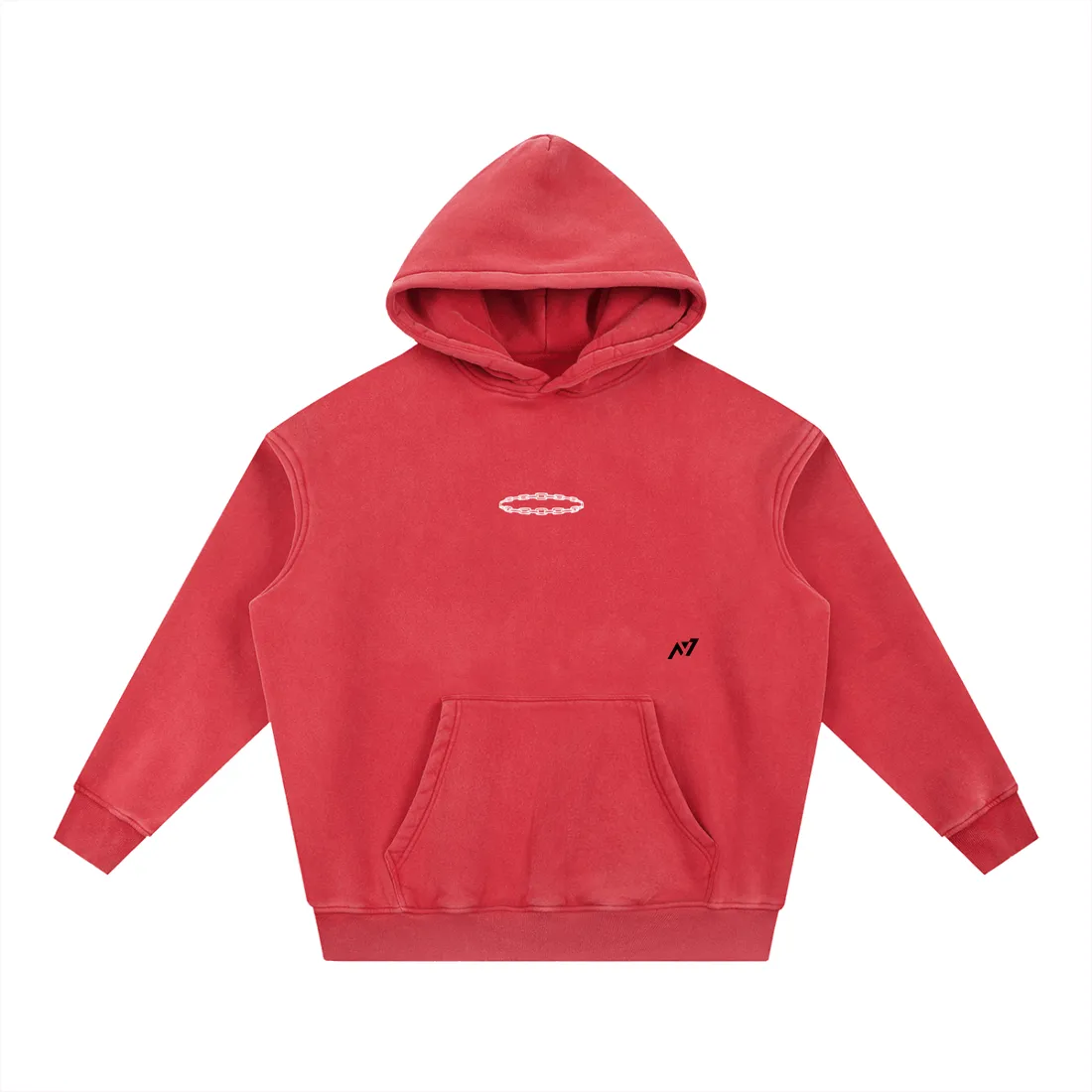 Moletom Oversized com Capuz — Autoridade Rubra · Estonado — imagem 8