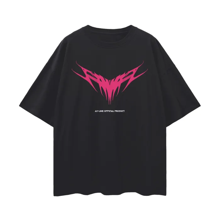 Camiseta Oversized — Demônio do Controle · Preta — imagem 2