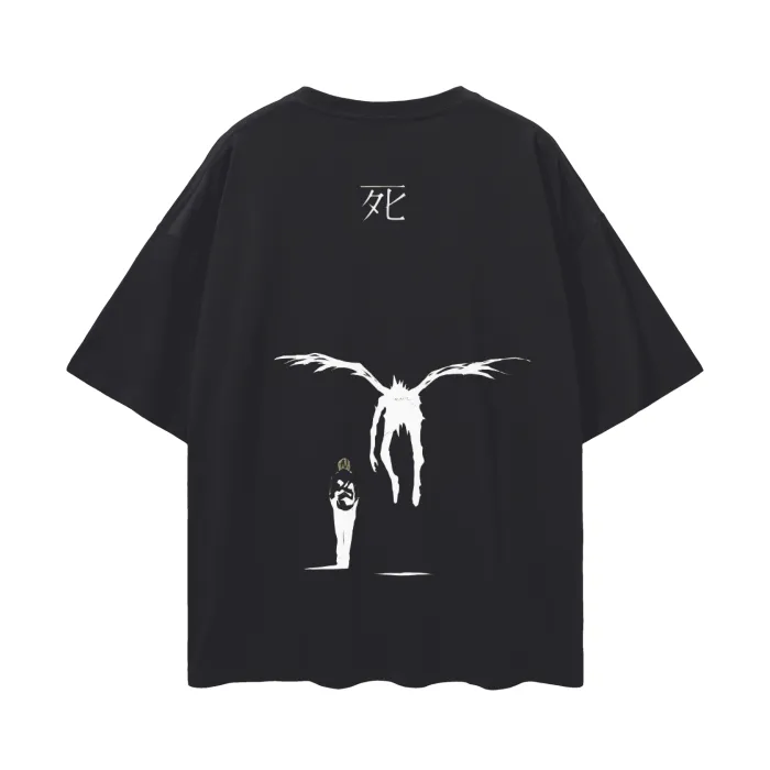 Camiseta Oversized — Gênio do Caderno · Preta