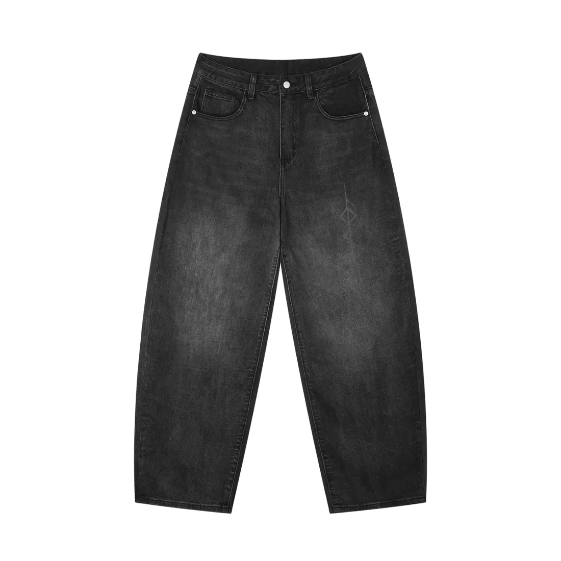 Calça Jeans de Corte Arredondado — Maldição dos Gigantes — imagem 3