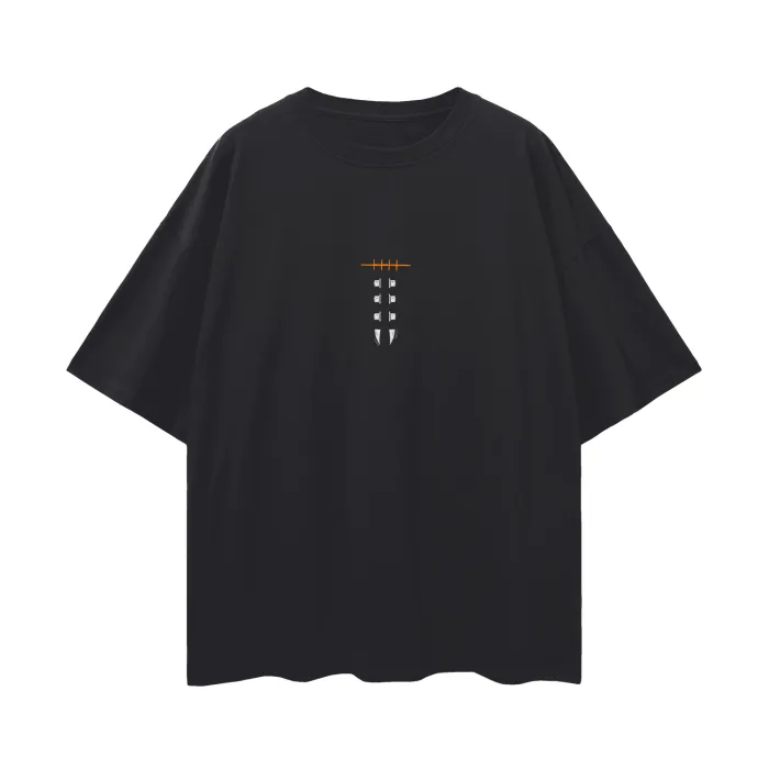 Camiseta Oversized — Ciclo do Desespero · Preta — imagem 2