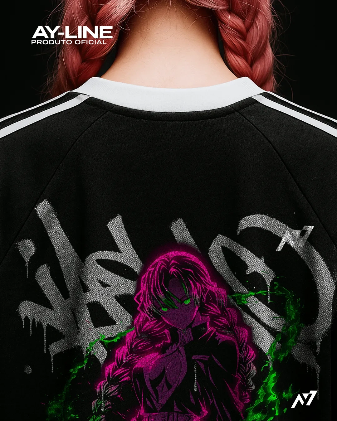 Camiseta Oversized de Gola Redonda — Hashira do Amor — imagem 4