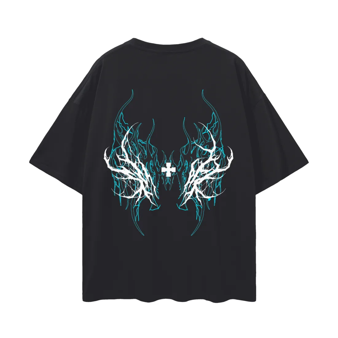 Camiseta Oversized — Graça em Chamas