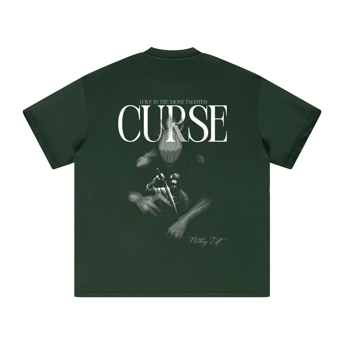Camiseta Oversized de Malha Encorpada — Maldição — imagem 4