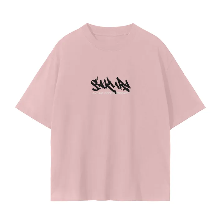 Camiseta Oversized — Sakura · Rosa — imagem 2