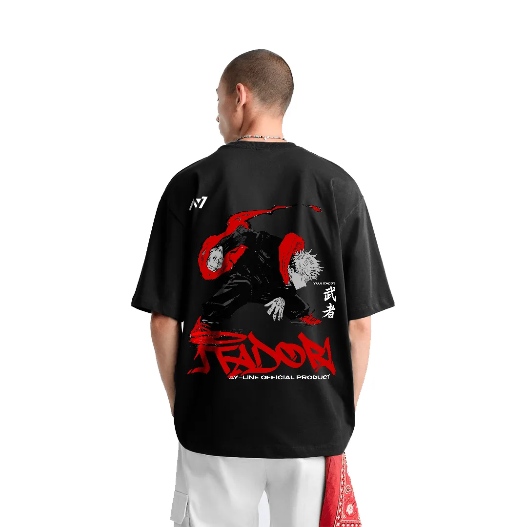 Camiseta Oversized — Flash Negro