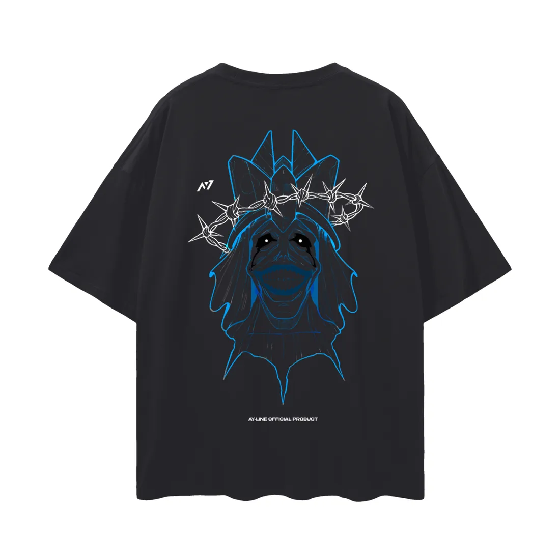 Camiseta Oversized — Estátua de Deus