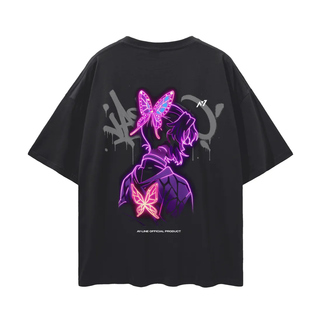 Camiseta Oversized — Névoa das Borboletas