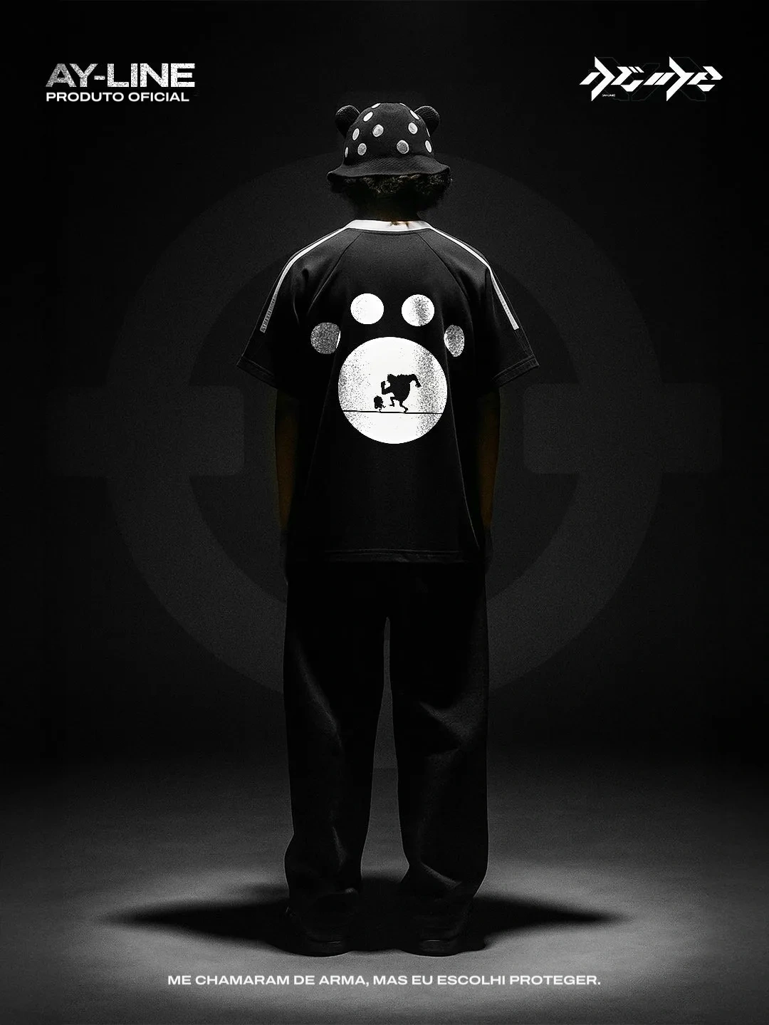 Camiseta Oversized de Gola Redonda — Pata