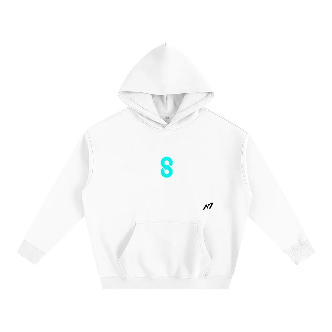 Moletom Oversized com Capuz — Revolta dos Monstros · Branco — imagem 2