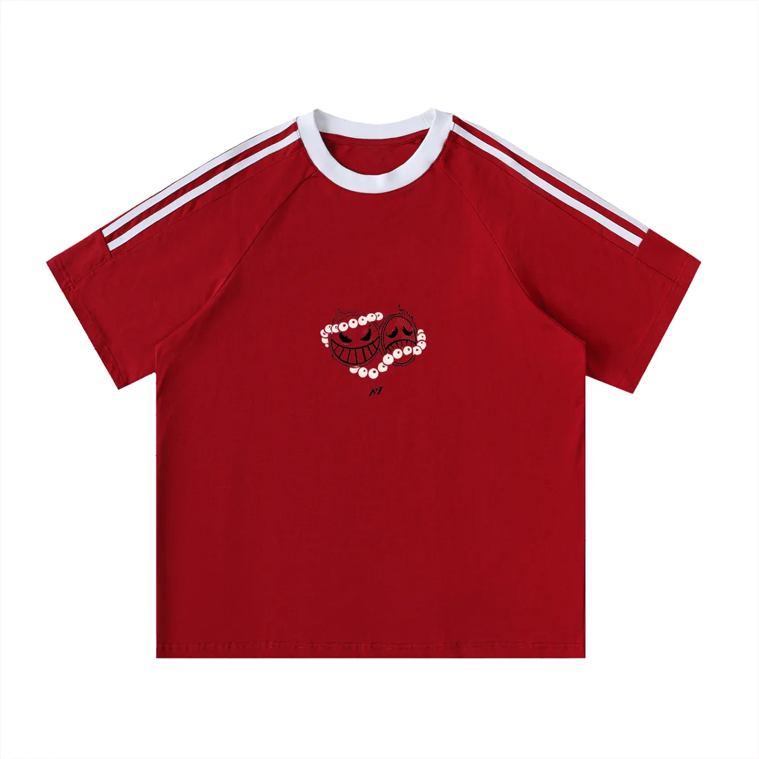 Camiseta Oversized de Gola Redonda — Chama Rebelde — imagem 3