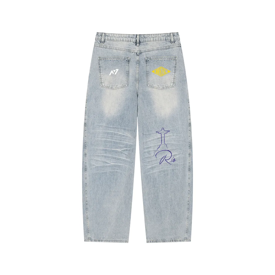 Calça Jeans de Perna Larga — Brasil — imagem 3