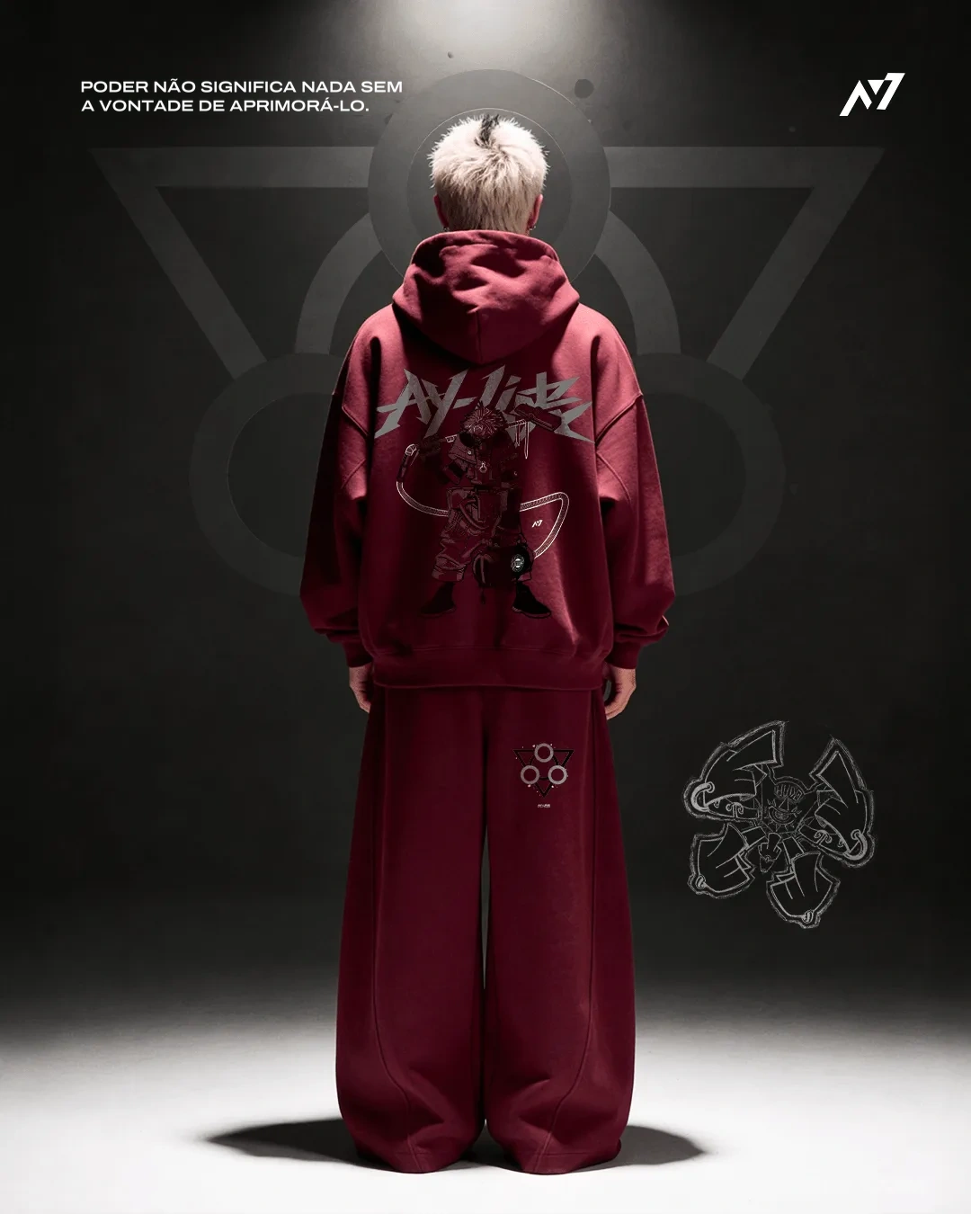 Moletom Oversized com Capuz — Desbravador das Ruínas
