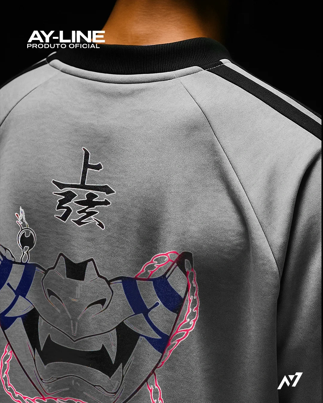 Camiseta Oversized de Gola Redonda — Terceira Lua Superior — imagem 5