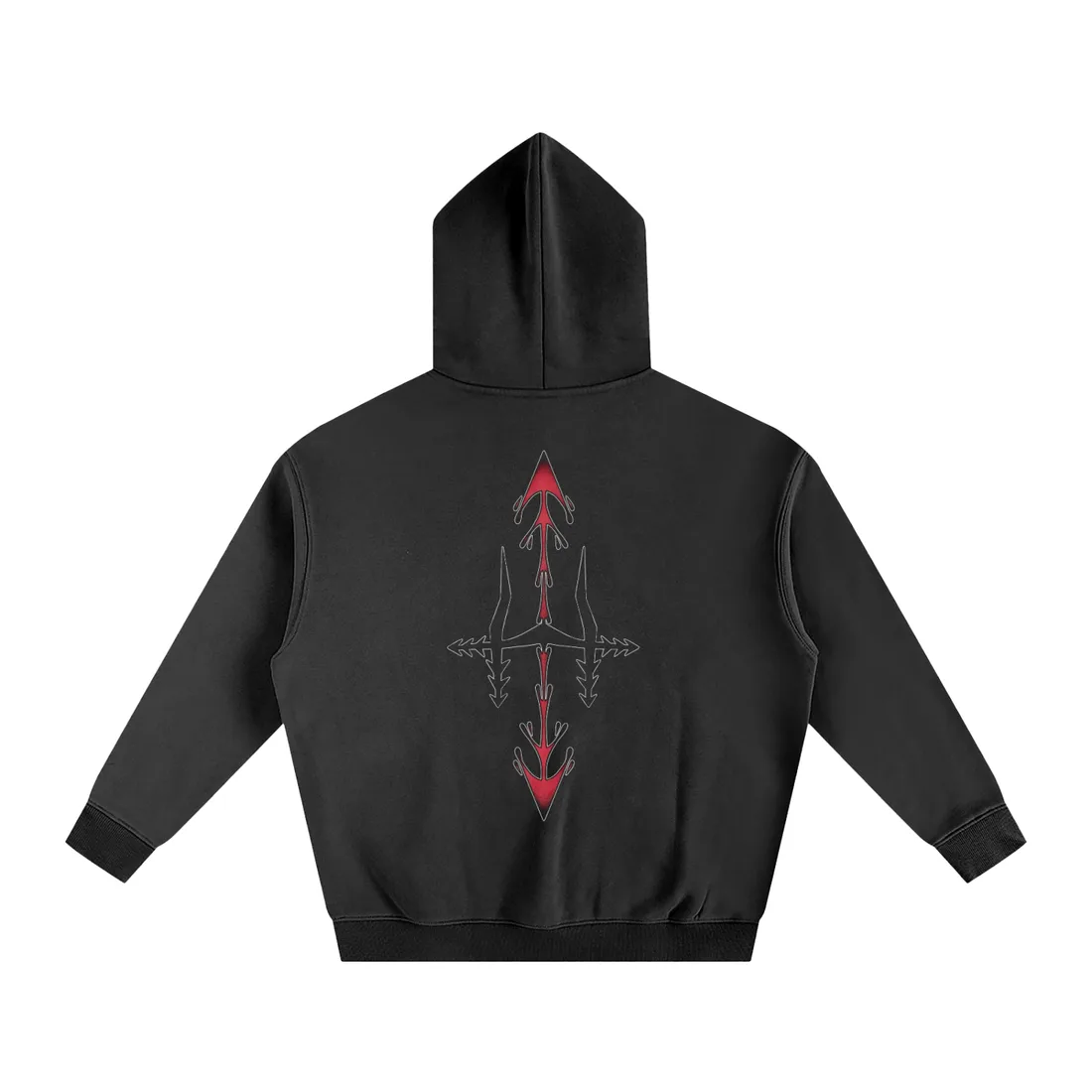Moletom Oversized com Capuz — Sangue — imagem 1