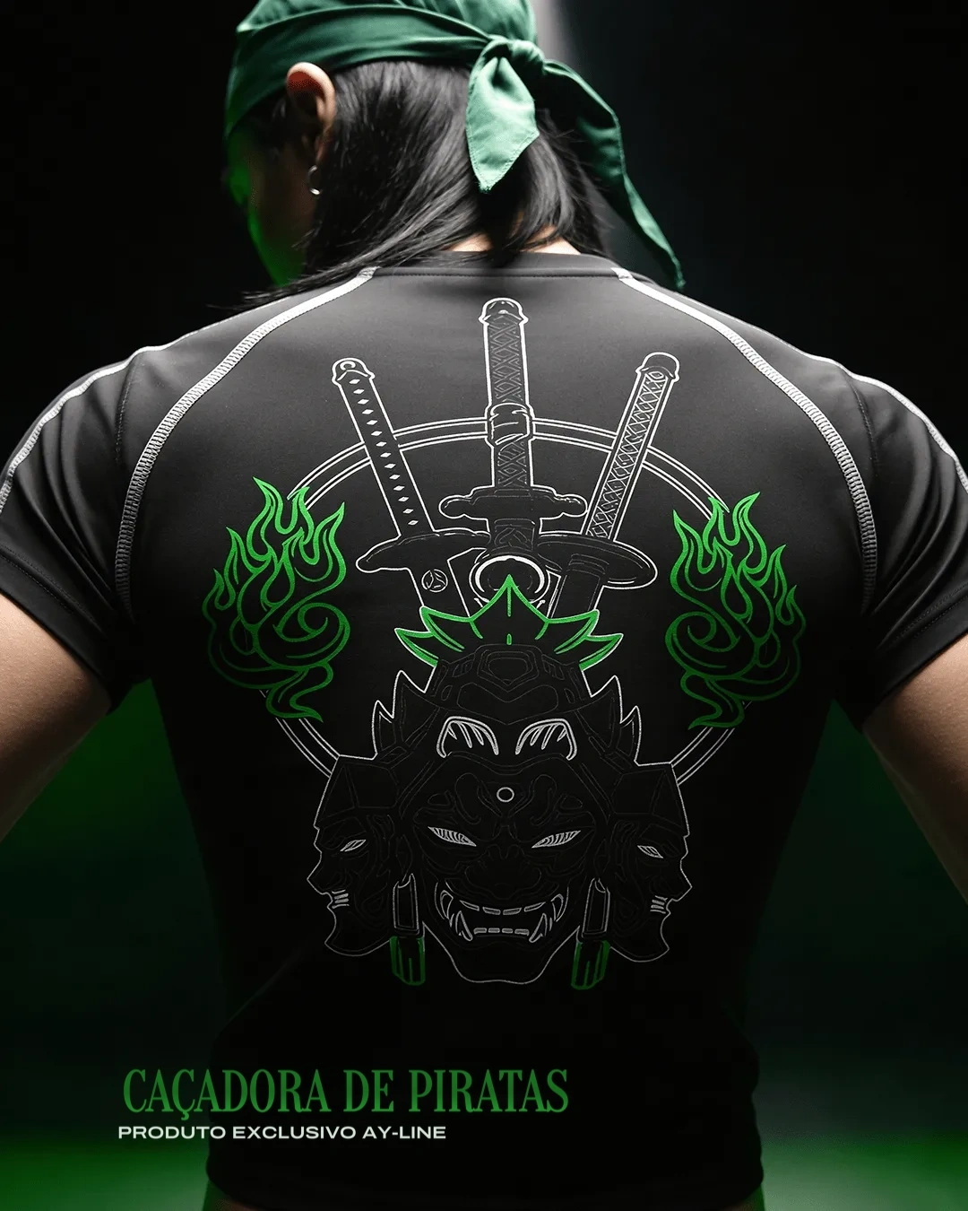 Camiseta de Compressão — Caçadora de Piratas