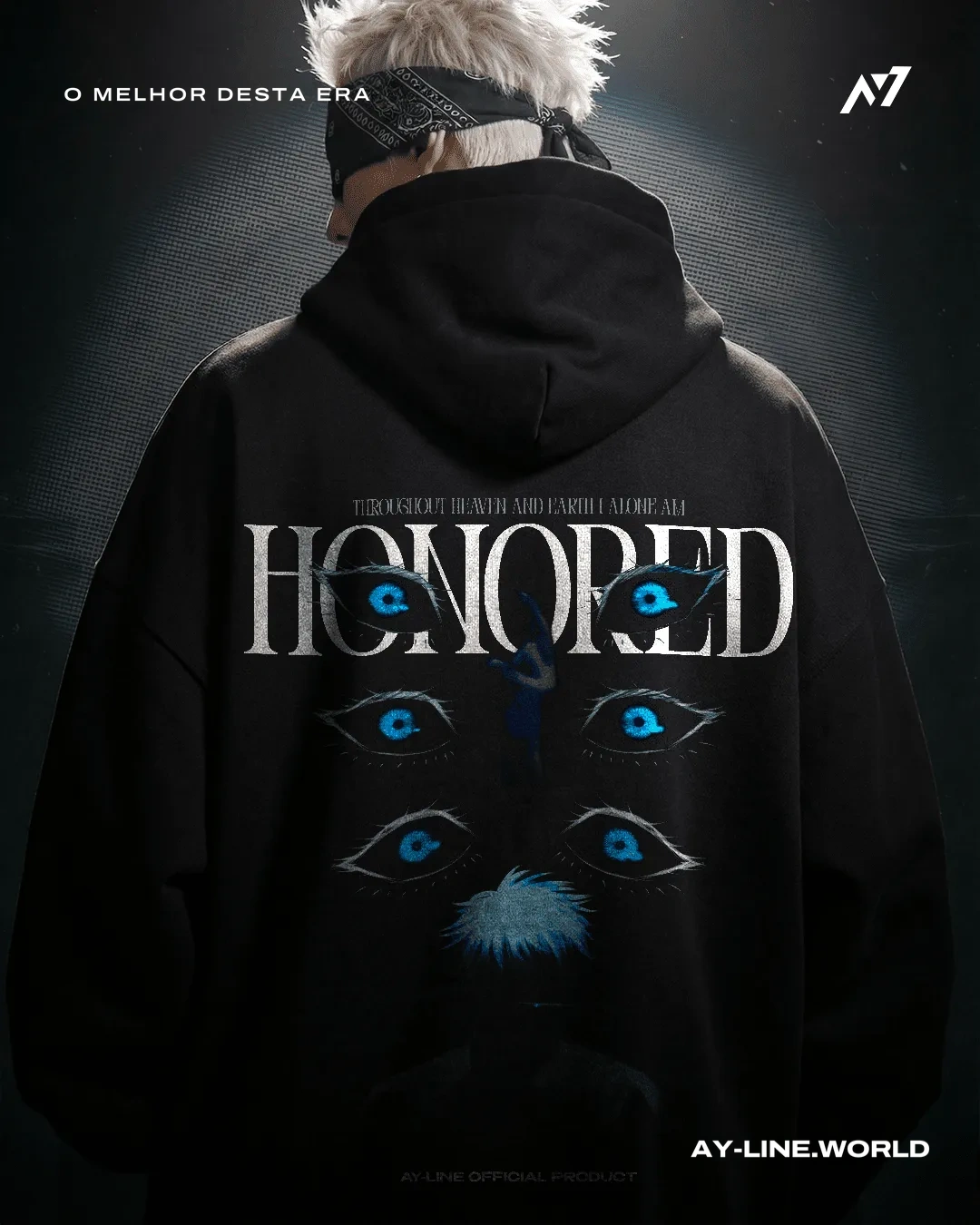 Moletom Oversized com Capuz — Honra Suprema