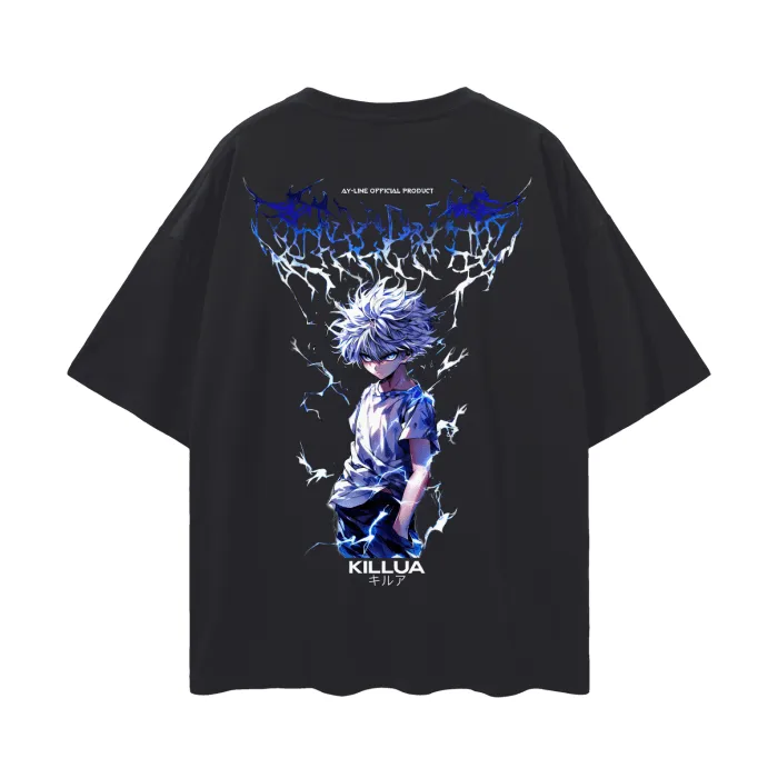 Camiseta Oversized — Assassino Silencioso · Efeito Metal