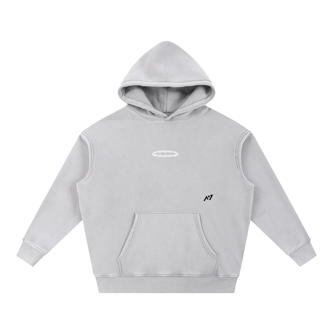 Moletom Oversized com Capuz — Autoridade Rubra · Estonado — imagem 4