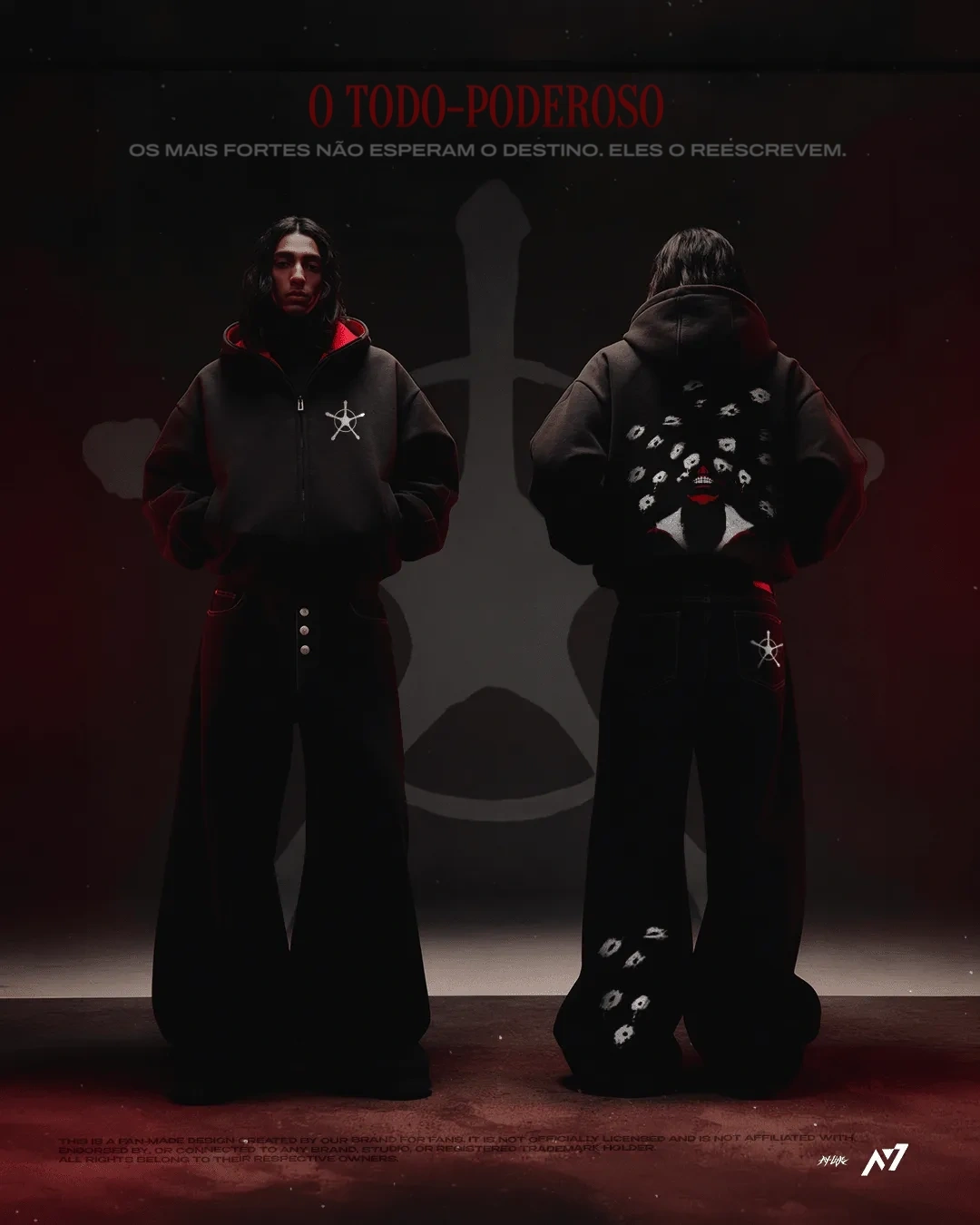 Moletom Oversized com Capuz e Zíper — O Todo-Poderoso — imagem 1