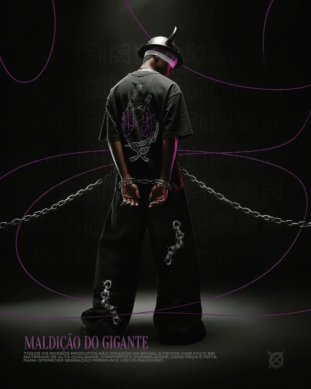 Camiseta — Maldição dos Gigantes com Tachas