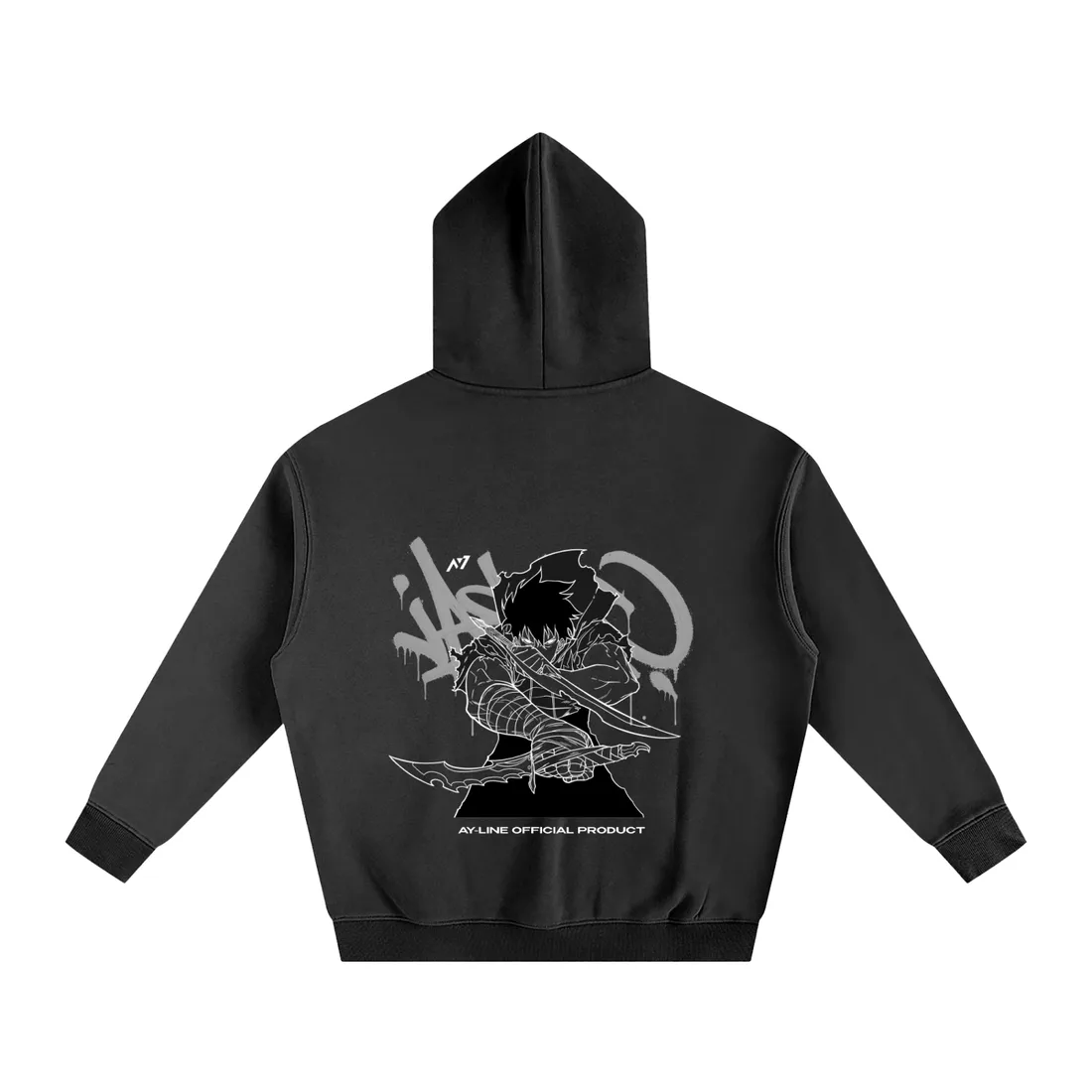 Moletom Oversized com Capuz — Caçador de Rank E
