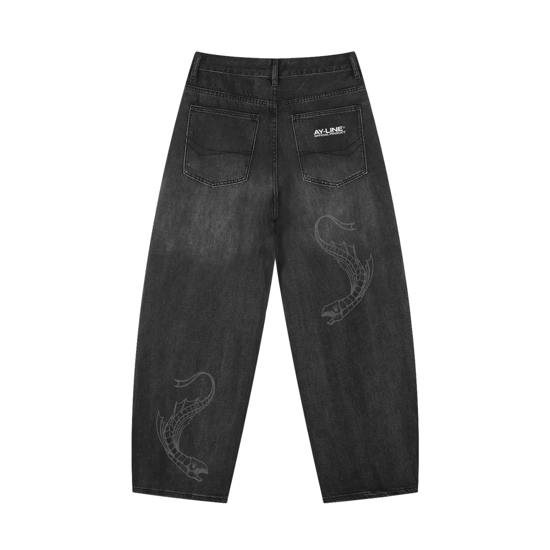 Calça Jeans de Corte Arredondado — O Fantasma — imagem 3