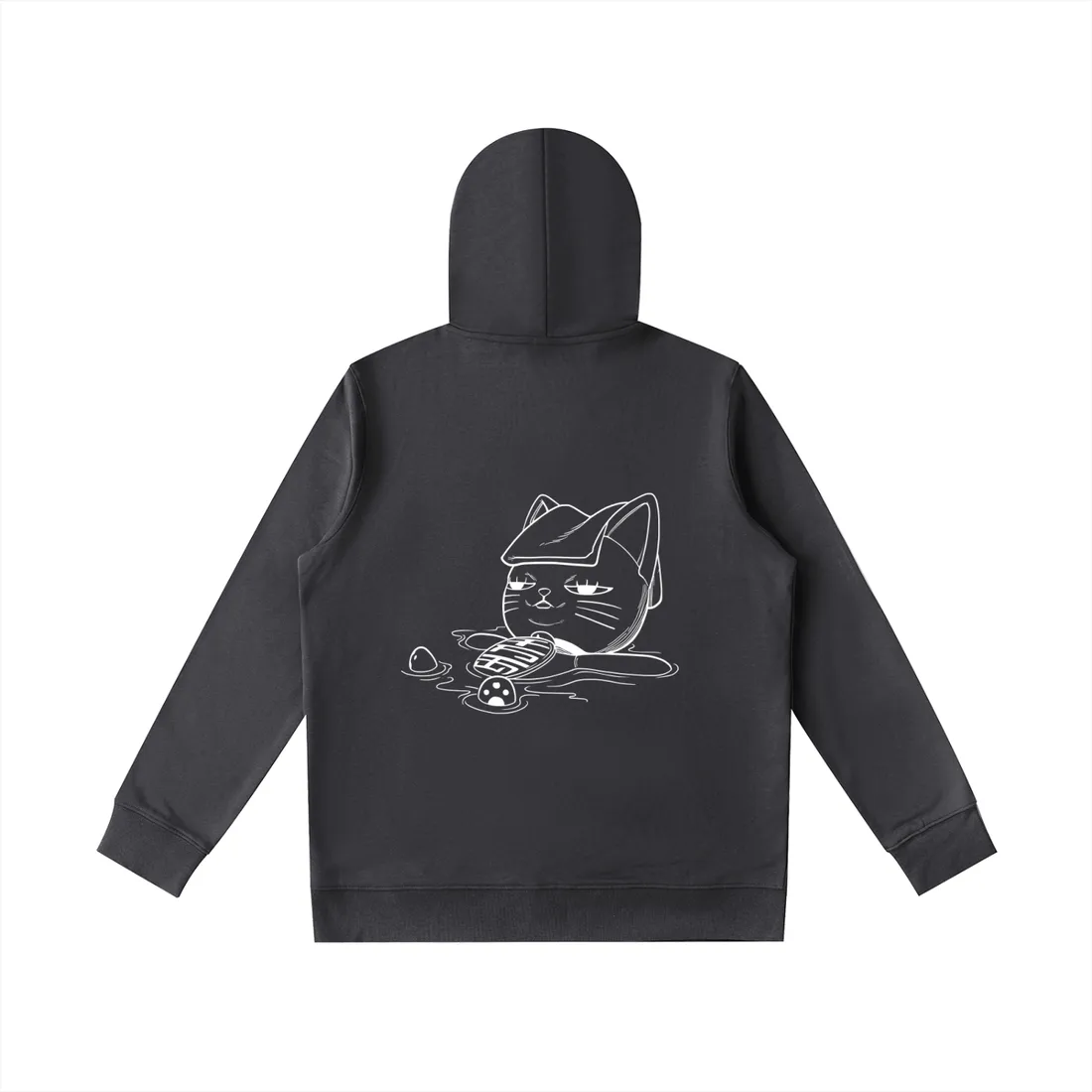 Moletom Oversized com Capuz — Gato Psíquico — imagem 9