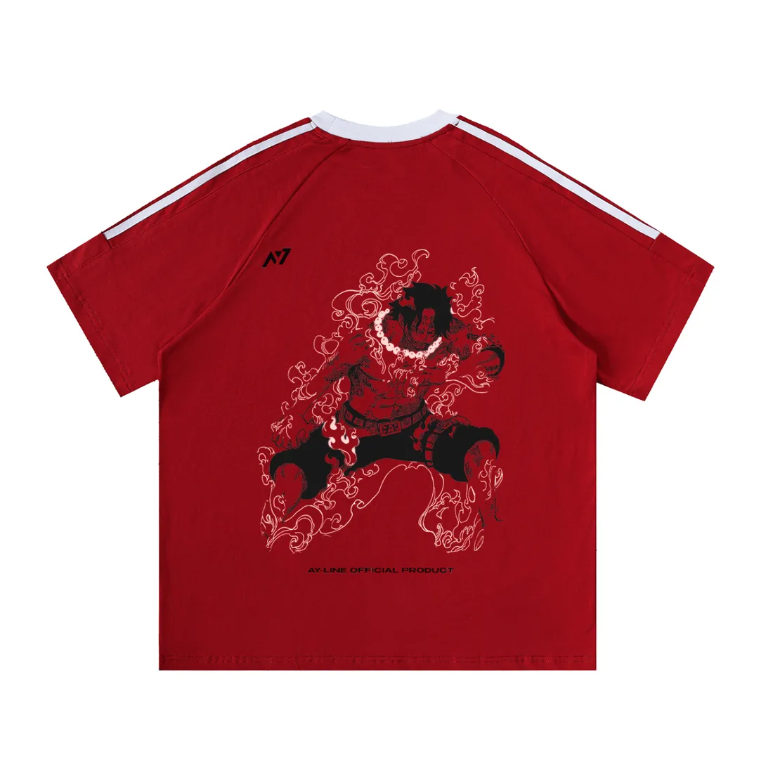Camiseta Oversized de Gola Redonda — Chama Rebelde — imagem 4