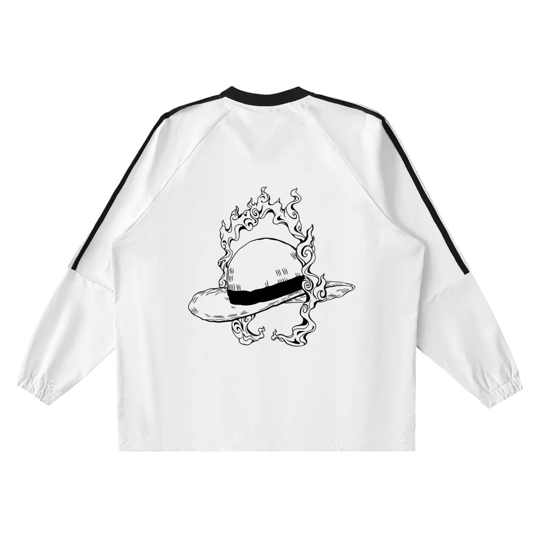 Camiseta de Manga Longa — Caminho do Rei dos Piratas · Listrada — imagem 1