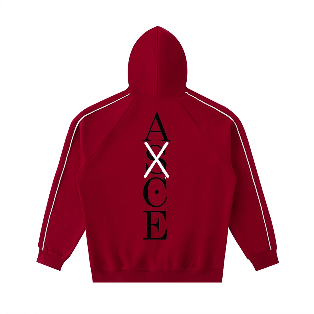 Moletom Oversized com Capuz — Chama Rubra · Listrado — imagem 2