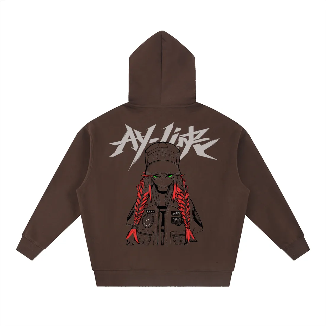 Moletom Oversized com Capuz — Olhar Esmeralda — imagem 9