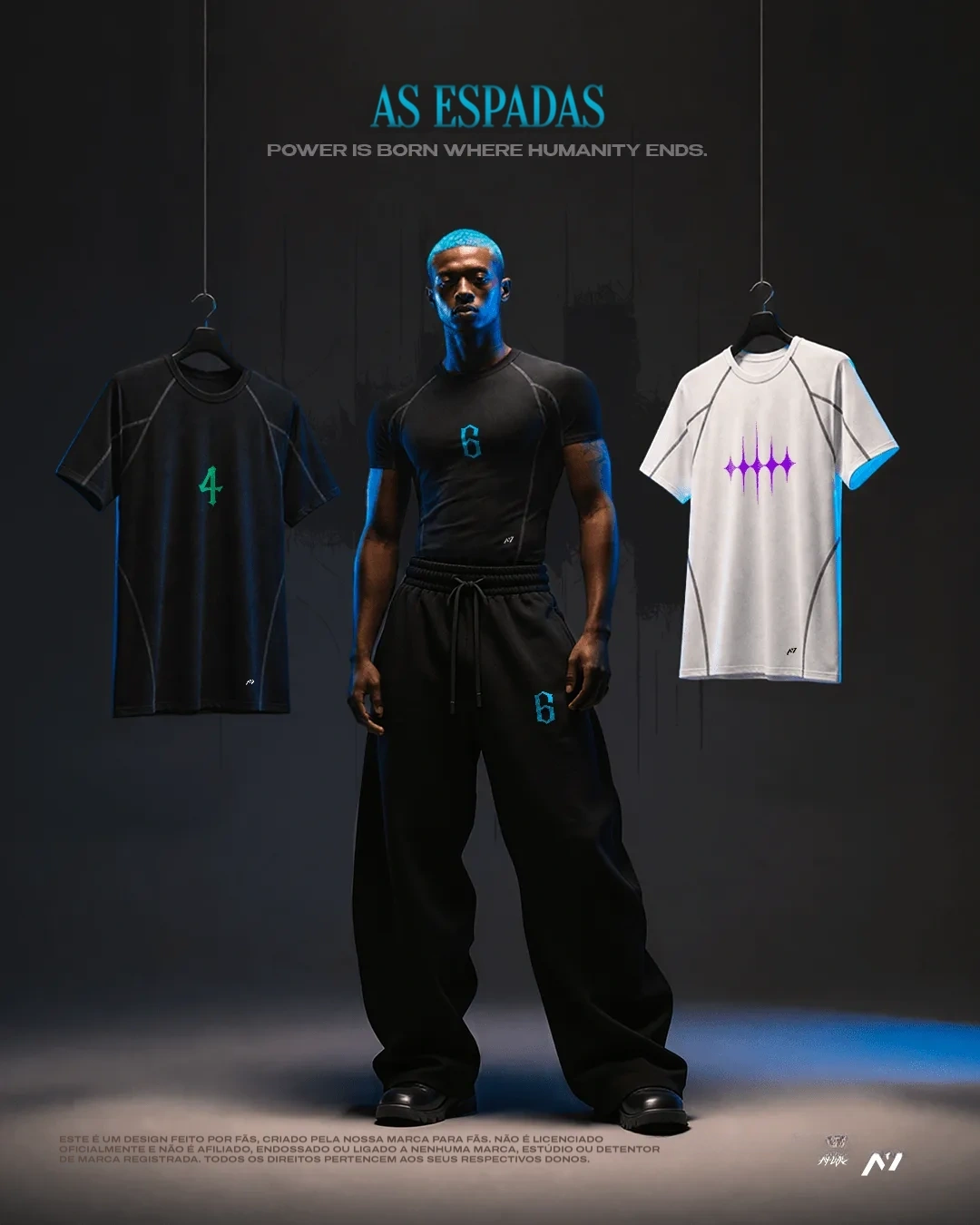 Camiseta de Compressão — As Espadas — imagem 1