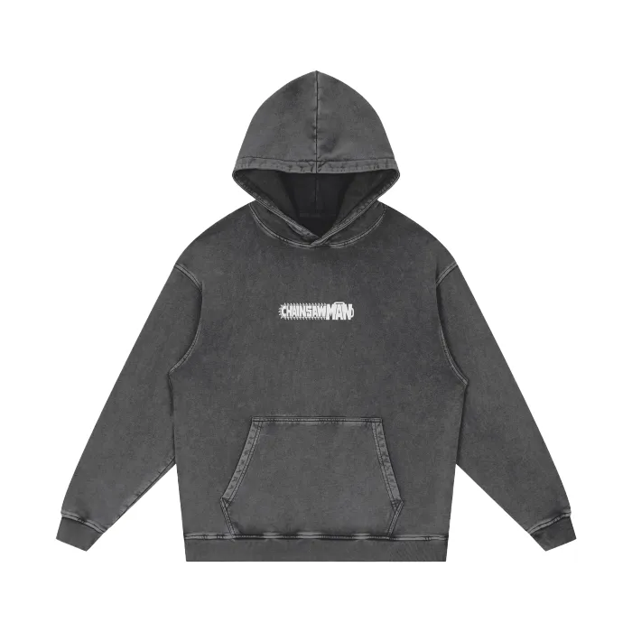 Moletom Oversized com Capuz — Combustível para a Luta · Preto · Estonado — imagem 2