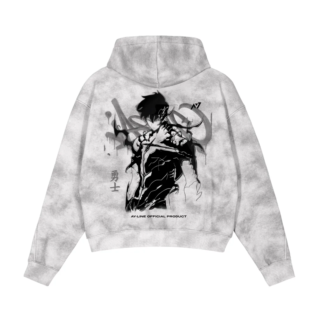 Moletom Oversized com Capuz e Zíper — Monarca das Sombras · Estonado