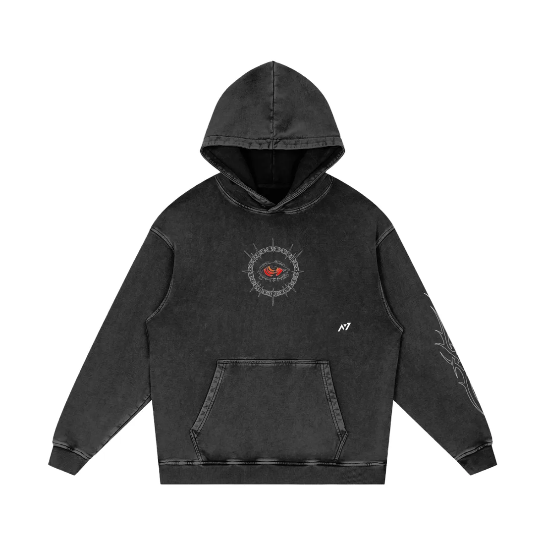 Moletom Oversized com Capuz — Ritual de Superação · Estonado — imagem 3