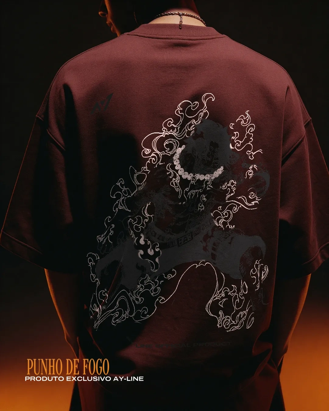 Camiseta Oversized — Punho de Fogo — imagem 1